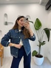 MAVİ 35576 ZİNCİR DETAY KOT CEKET 
