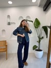 MAVİ 35576 ZİNCİR DETAY KOT CEKET 