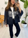 MAVİ 5816 FİLELİ KISA KOT CEKET