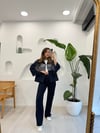 MAVİ 5816 FİLELİ KISA KOT CEKET