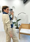 MAVİ-BEJ 23420 TRİKO CEKET 