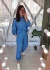 MAVİ BELİ LASTİKLİ EŞOFMAN 