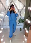 MAVİ BELİ LASTİKLİ EŞOFMAN 