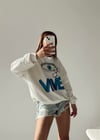MAVİ İŞLEME DETAY SWEAT 