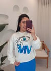 MAVİ İŞLEME DETAY SWEAT 