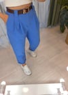 MAVİ KEMERLİ PANTOLON