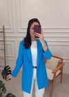 MAVİ ŞAL YAKA CEKET 