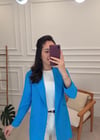 MAVİ ŞAL YAKA CEKET 