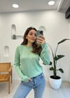 MİNT 4159 SİMLİ BİSİKLET YAKA KAZAK 