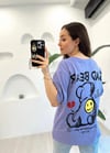MOR 1259 SAD BEAR BASKILI TSHİRT 