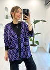 MOR 8743 CEP DETAY SİMLİ HIRKA 