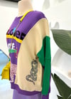MOR MATCHLİ BASKILI SWEAT 