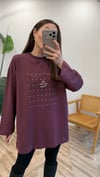 MÜRDÜM 3112 TAŞ DETAY SWEATSHİRT