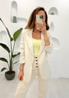 NATUR BLAZER KETEN CEKET 