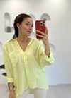 NEON SARI OVERSİZE GÖMLEK