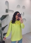 NEON SARI SWAROVSKİ TAŞ İŞLEME SWEAT 