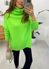 NEON YEŞİL 0274 ŞARDONLU KAZAK 