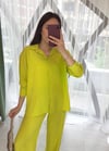NEON YEŞİL 1392 GÖMLEK TAKIM 