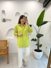 NEON YEŞİL 8745 GÖMLEK 