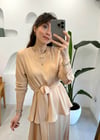 NUDE 4746 BELDEN KUŞAKLI ELBİSE 