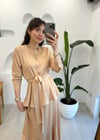 NUDE 4746 BELDEN KUŞAKLI ELBİSE 