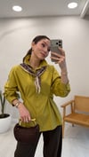 OLİVE 5803 ŞAL DETAY GÖMLEK 