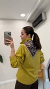 OLİVE 5803 ŞAL DETAY GÖMLEK 