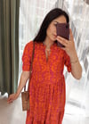 ORANGE 0268 ELBİSE 