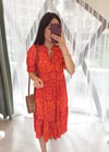 ORANGE 0268 ELBİSE 
