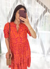ORANGE 0268 ELBİSE 