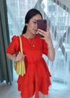 ORANGE 1182 BÜZGÜLÜ ELBİSE