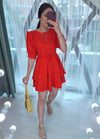 ORANGE 1182 BÜZGÜLÜ ELBİSE