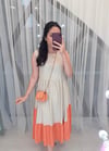 ORANGE 1365 BAĞLAMALI ELBİSE
