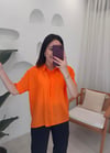 ORANGE ARKASI DÜĞME DETAY GÖMLEK
