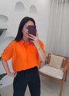 ORANGE ARKASI DÜĞME DETAY GÖMLEK