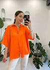 ORANGE KISA KOL GÖMLEK 