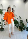 ORANGE KISA KOL GÖMLEK 