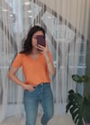 ORANGE  V YAKA TSHİRT 