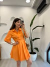 ORANJ 12188 GÖMLEK ELBİSE