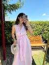 PEMBE 0012 BEL BAĞLAMALI ELBİSE 