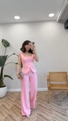 PEMBE 0252 YELEK PANTOLON TAKIM 