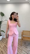 PEMBE 0252 YELEK PANTOLON TAKIM 
