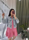 PEMBE 0284 FIRFIRLI ELBİSE