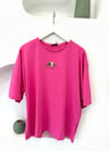 PEMBE 0289 TEMBEL HAYVAN BASKI TSHİRT 