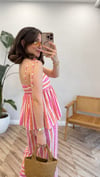 PEMBE 0530 ÇİZGİLİ BLUZ 