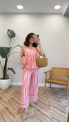 PEMBE 0531 ÇİZGİLİ PANTOLON 
