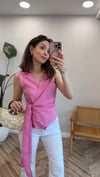PEMBE 0631 SIFIR KOL BLUZ