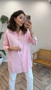 PEMBE 0695 ÇİZGİLİ GÖMLEK 