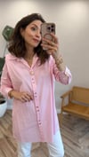 PEMBE 0695 ÇİZGİLİ GÖMLEK 