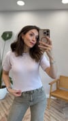 PEMBE 0703 PULLU KISA KOL TRİKO 